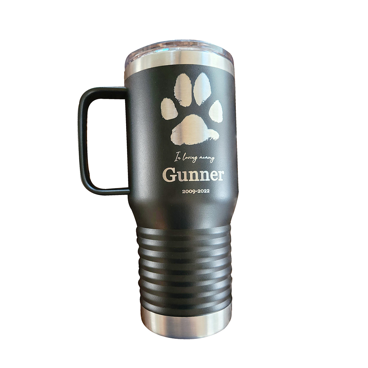 20 oz Laser Engraved Travel Mug